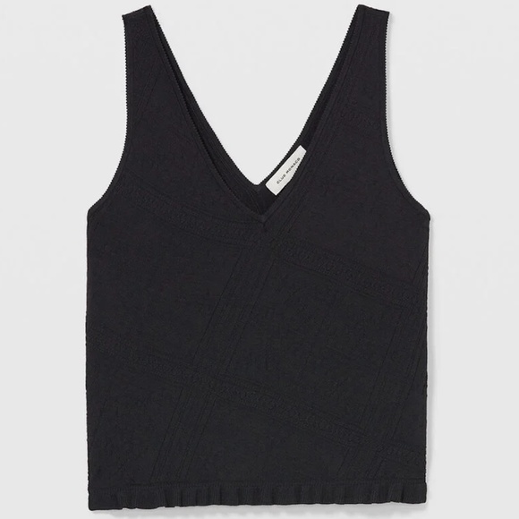 Ruffle Hem Tank - Brand New - NEVER WORN - Black - Picture 5 of 10